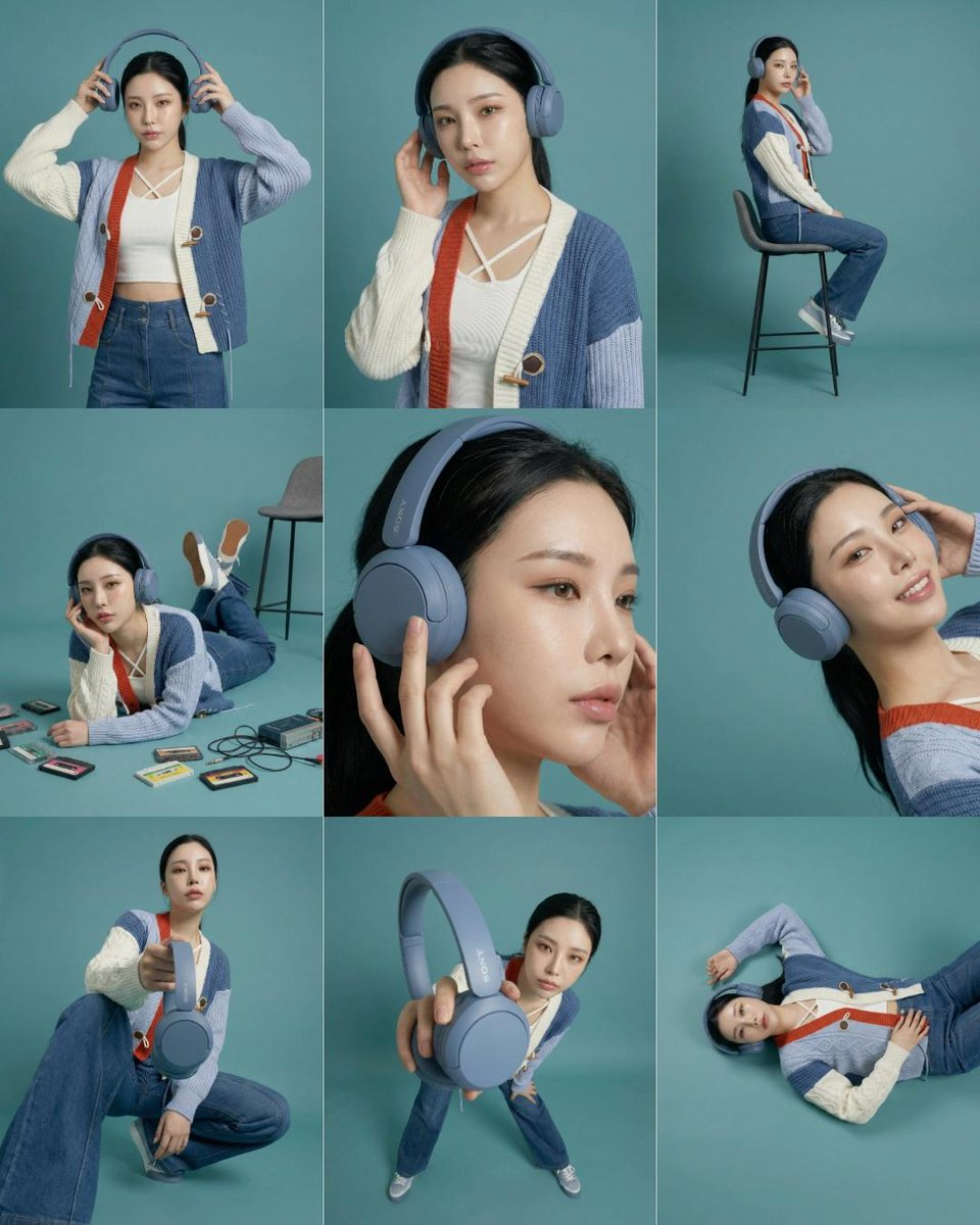 3x3 Storyboard Grid: Headphone Lifestyle Photography