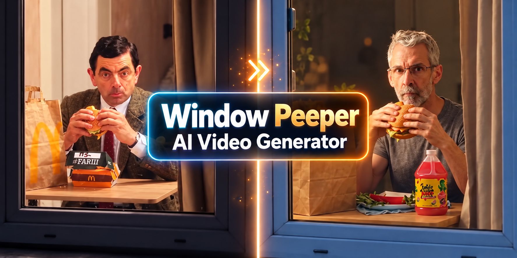 Window Peeper AI Video Generator: Swap Any Photo into Meme
