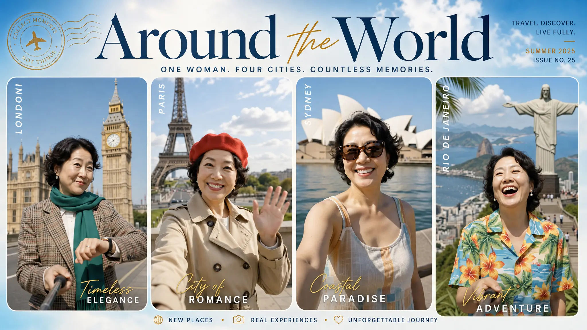 AI Around the World Selfie Video