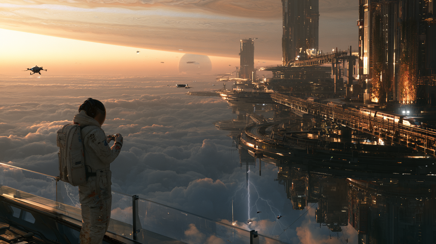 Midjourney AI Image Generator - Science Fiction Scene