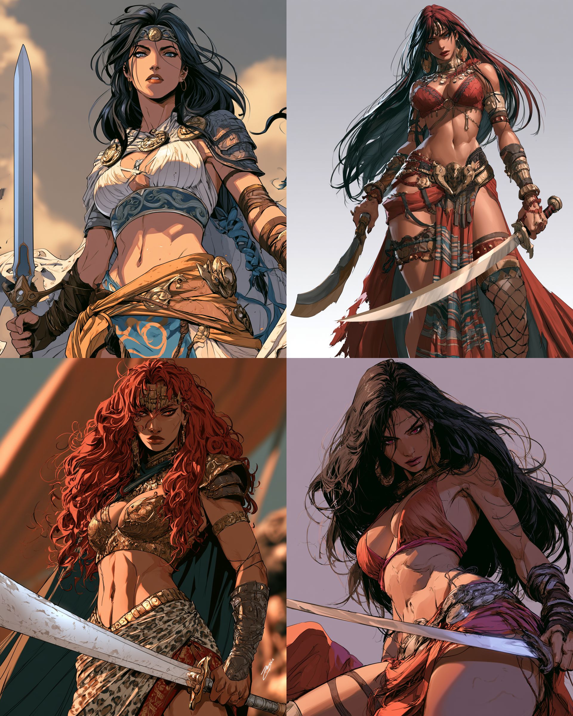 Midjourney V8.2: AI图像审美天花板 - Fantasy Character Design