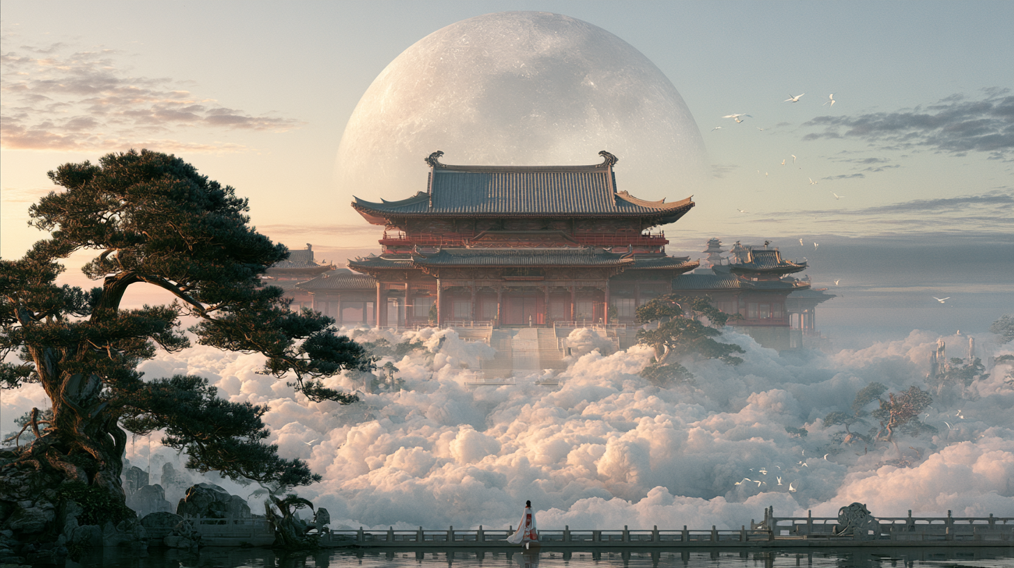 10 Trending Midjourney Chinese Heavenly Palace Prompts - 月照仙台