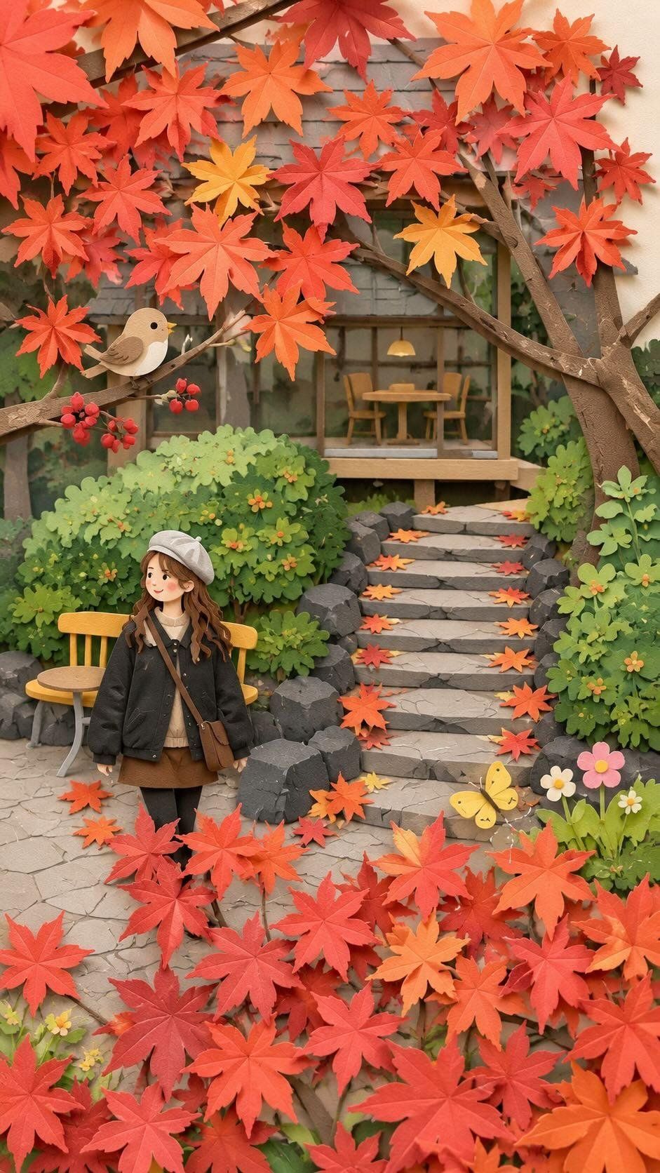 AI 剪纸生成器：热门提示词与模板 - paper craft style