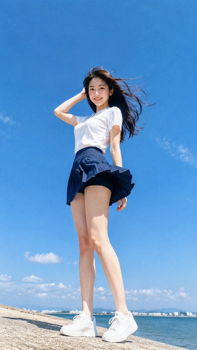 10个全网爆火女生提示词 - outdoor portrait 户外肖像