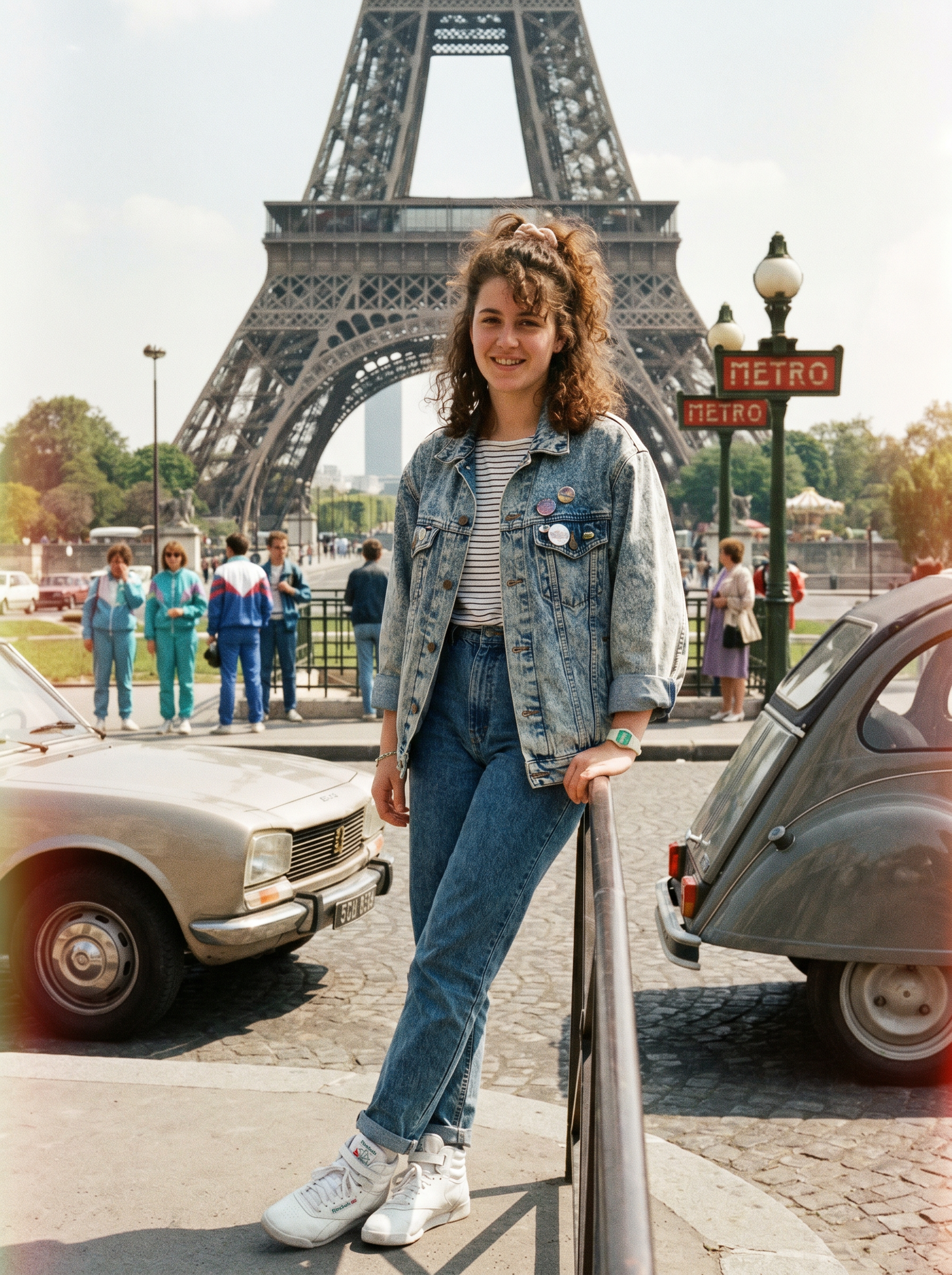 1980s Eiffel Tower Traval Photo