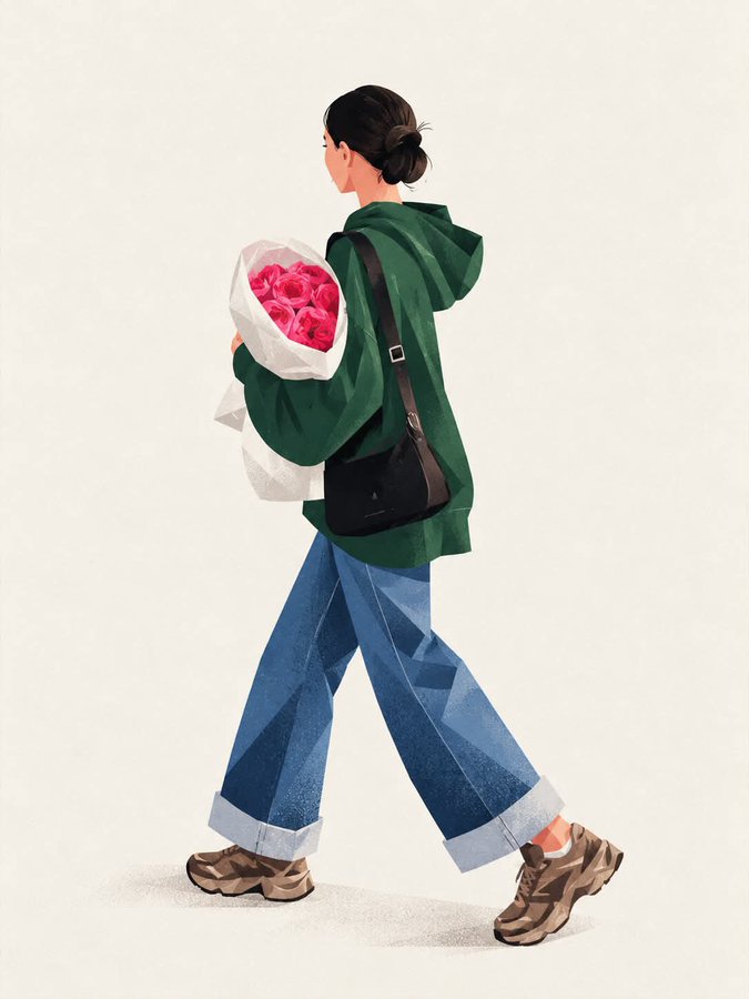 极简几何风现代时尚插画 · 案例 3