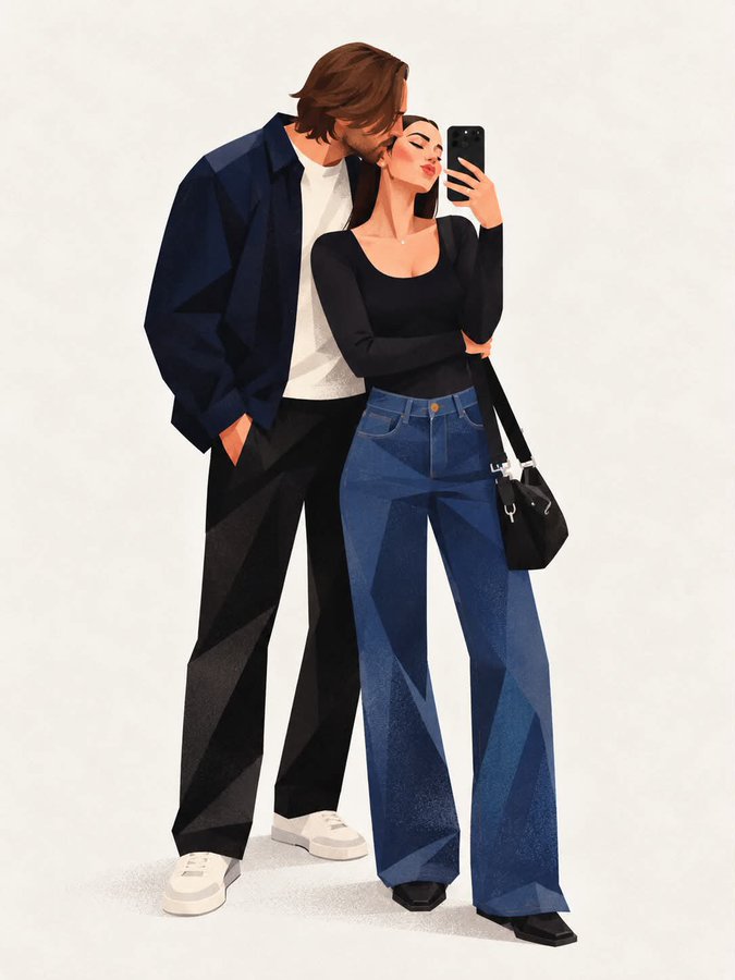 极简几何风现代时尚插画 · 案例 2