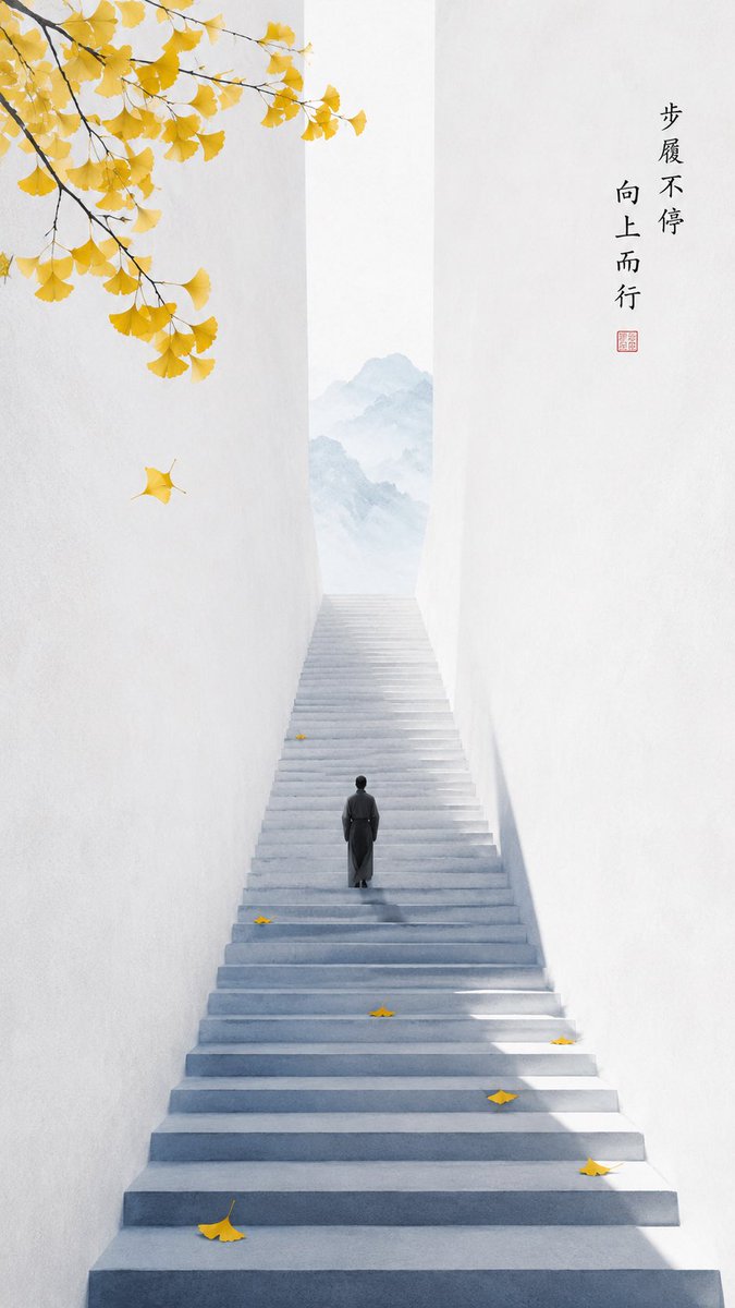 Minimalist poster with Eastern Zen aesthetics · Example 4