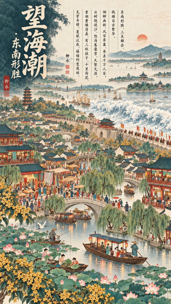 Neo-Chinese Poetry Illustration Poster · Example 9