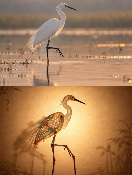 Photo to Chinese Shadow Puppet Poster: One Puppet, One Act · Example 4