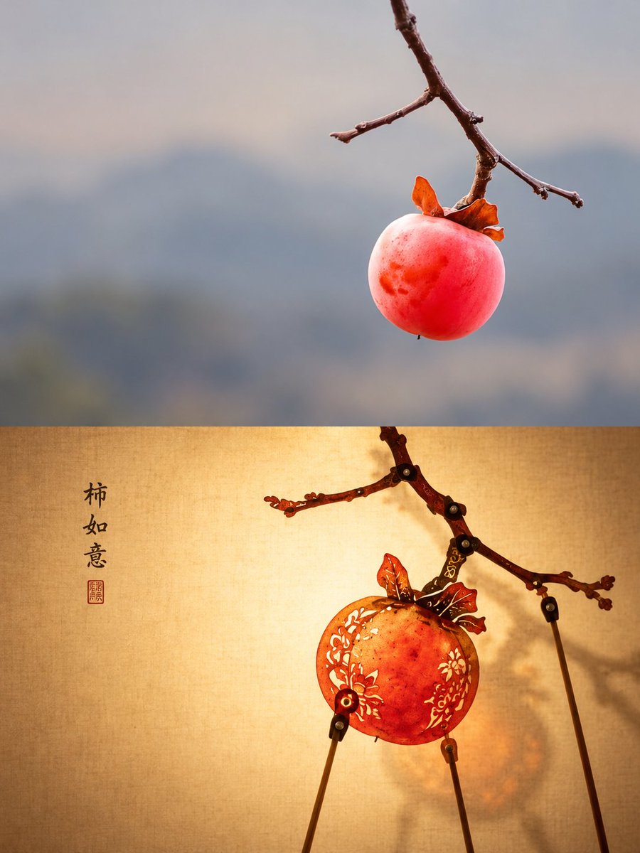 Photo to Chinese Shadow Puppet Poster: One Puppet, One Act · Example 3