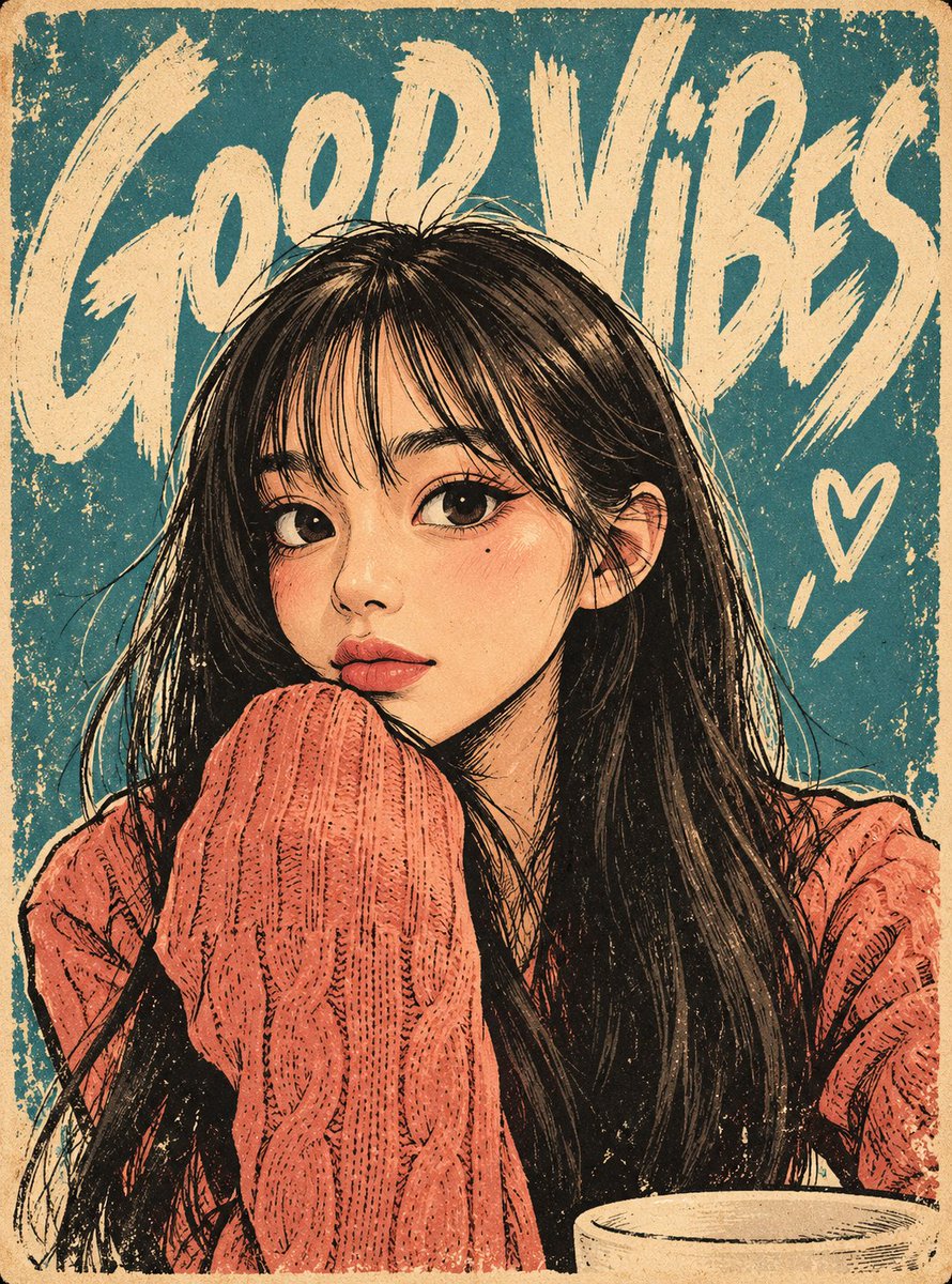 照片转复古插画海报：夸张漫画与油墨印刷质感 · 案例 3